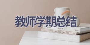 教师学期总结(19篇范文）