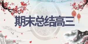 期末总结高三(19篇范文）