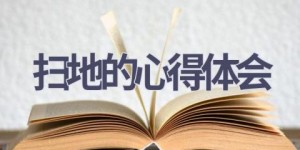 扫地的心得体会(16篇范文）