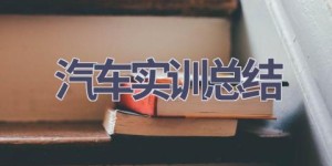 汽车实训总结(17篇范文）