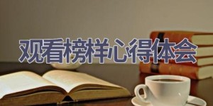 观看榜样心得体会(20篇范文）