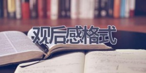 观后感格式(7篇范文）