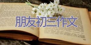 朋友初三作文