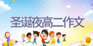 圣诞夜-高二作文