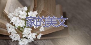 家的美文