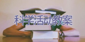 科学活动教案