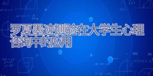 罗夏墨迹测验在大学生心理咨询中的应用