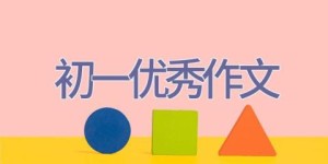 初一优秀作文