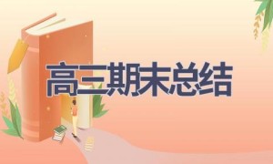 高三期末总结(19篇范文）