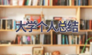 大学个人总结(17篇范文）
