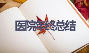 医院年终总结(19篇范文）