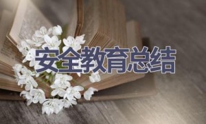 安全教育总结(19篇范文）