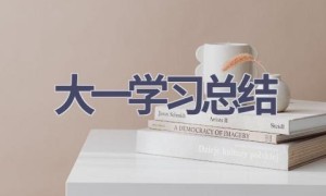 大一学习总结(16篇范文）