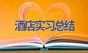 酒店实习总结(15篇范文）