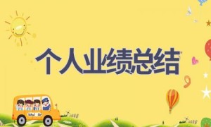 个人业绩总结(21篇范文）