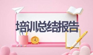 培训总结报告(17篇范文）