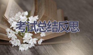 考试总结反思(19篇范文）