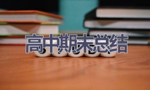 高中期末总结(21篇范文）