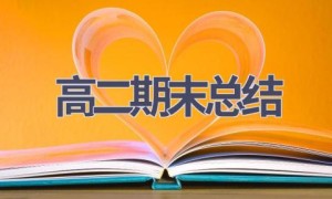 高二期末总结(17篇范文）