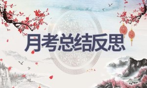 月考总结反思(21篇范文）