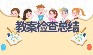 教案检查总结(9篇范文）