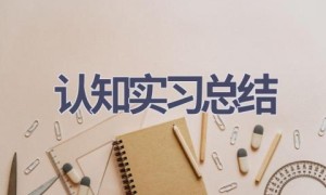 认知实习总结(12篇范文）
