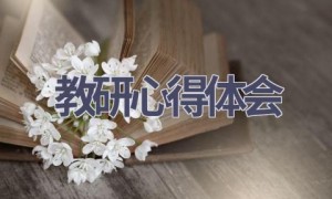 教研心得体会(19篇范文）