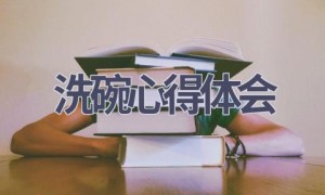 洗碗心得体会(12篇范文）