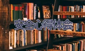 安全心得体会(20篇范文）