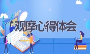 观摩心得体会(15篇范文）