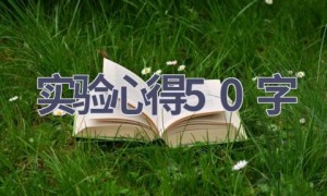 实验心得50字(9篇范文）