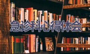急诊科心得体会(9篇范文）