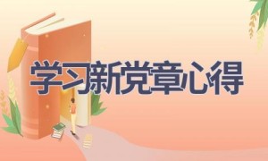 学习新党章心得(13篇范文）
