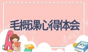 毛概课心得体会(15篇范文）