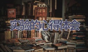 实验的心得体会(20篇范文）