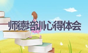 师德培训心得体会(14篇范文）