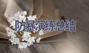 防暴演练总结(8篇范文）