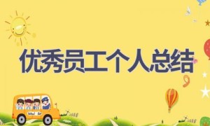 优秀员工个人总结(14篇范文）