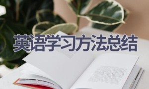 英语学习方法总结(11篇范文）