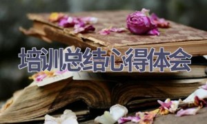 培训总结心得体会(8篇范文）