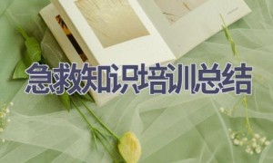 急救知识培训总结(7篇范文）