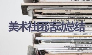 美术社团活动总结(18篇范文）