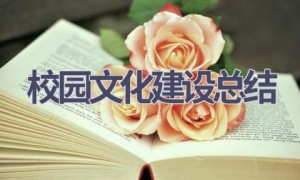 校园文化建设总结(15篇范文）
