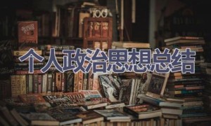 个人政治思想总结(18篇范文）
