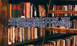 年终总结开头语(21篇范文）