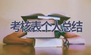 考核表个人总结(13篇范文）