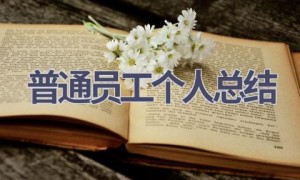 普通员工个人总结(19篇范文）