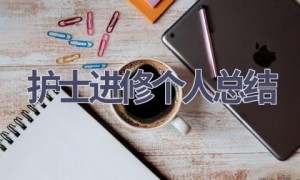 护士进修个人总结(17篇范文）