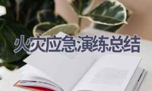 火灾应急演练总结(18篇范文）
