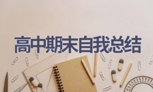 高中期末自我总结(19篇范文）